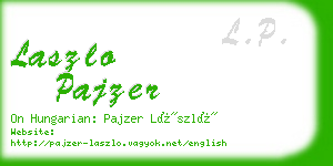 laszlo pajzer business card